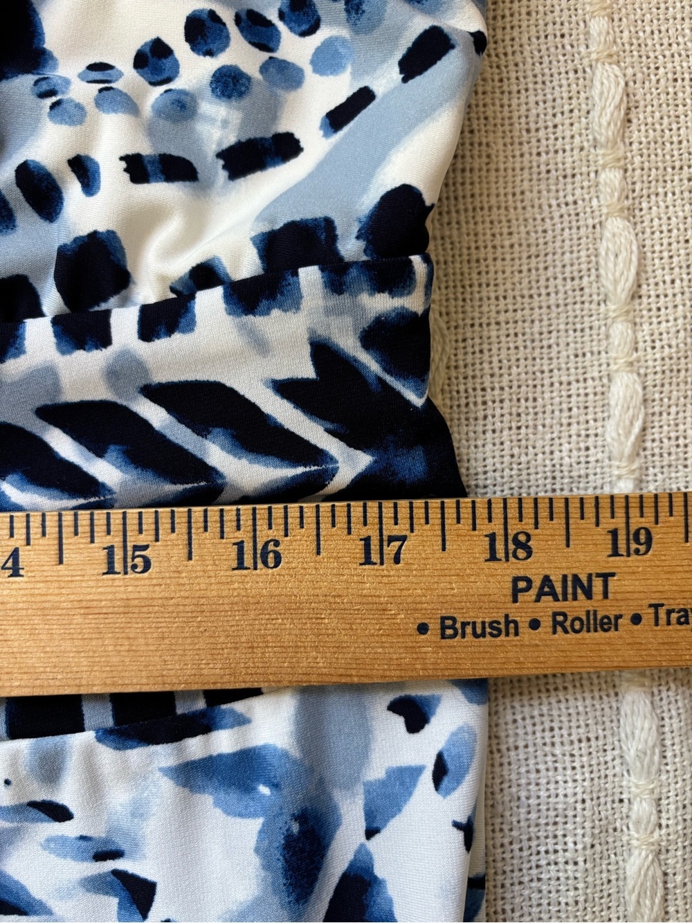 Chico’s Blue White Geometric Halter Maxi Dress Resort Vacation Boho 2/ Large - Picture 12 of 13